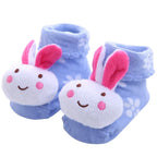Fall Winter 0-1 Year Old Baby Socks Cute 3D Cartoon Doll Socks Warm Cute Socks Baby Girl Boy Socks