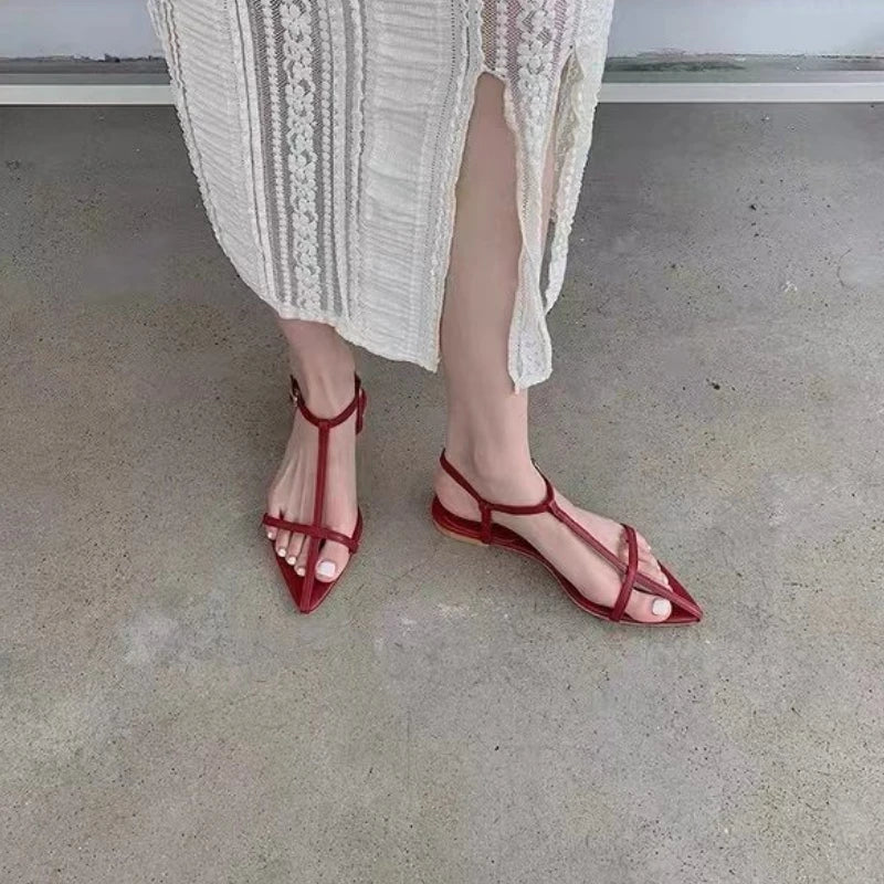 Women's Sandals 2025 Summer New Fashion Thong Sandals Sexy Fashion Design Comfortable Low Heel Sandals for Women Zapatos Mujer