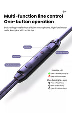 In-Ear Earbuds High Quality Headset 2 Color Optional Built-In Microphone In-Ear Wired Earphone for Phone Computer Headphone