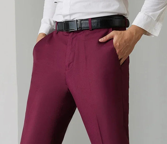 Man Suits Pants Draped Flared Fluid Tight Wide Leg Black Business Social Tailoring Bell Mouth Trousers for Men Up Formal Classic