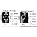 Fashion Couple Watches Simple Arabic Dial Men Quartz Watch Elastic Band Women Wristwatches Valentine's Day gift birthday gifts