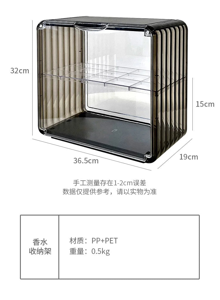 Desktop Cosmetics Acrylic Storage Box Dust-proof Transparent Bedroom Dresser Lipstick Skin Care Products