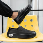 Women's Slippers Are All Season Anti Slip Waterproof Thick Soled Fashionable Simple Rain Boots for Couples Chefs Doctors Nurses