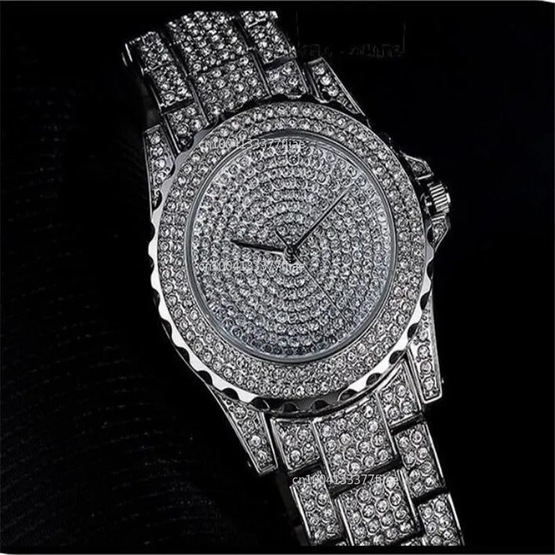 Women's Watches Fashion Bling Casual Ladies Clock Female Quartz Gold Watch Crystal Diamond For Woman montre femme zegarek damski