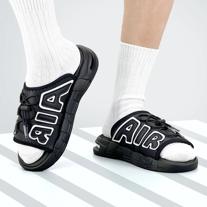 Man‘s Sandals Thick Sole Non-slip Fashion Trend Sports Slippers For Men Outdoor Footwear Size 40-49 Suitable Summer