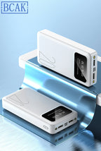 New Style BCAK power bank 20000mAh self-contained cable fast charging mini mobile phone gift mobile power supply
