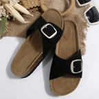 Womens Slippers 2024 European American Summer Non Slip Needle Buckle Flip Flops Big Size 35-43 Women's Sandals Woman Flat Shoes