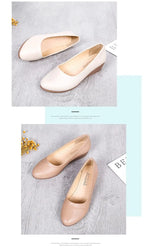 spring autumn Woman Flats High Quality Fashion Women Shoes Round Toe non Slip shoes Rubber Ballet Plus Size Cozy footwear ﻿