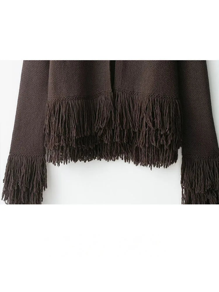 HH Women Bow Lace-Up Sweater Tops White O-Neck Short Sleeve Pockets Single-Breasted Female Fashion Casual Knitted Cardigan