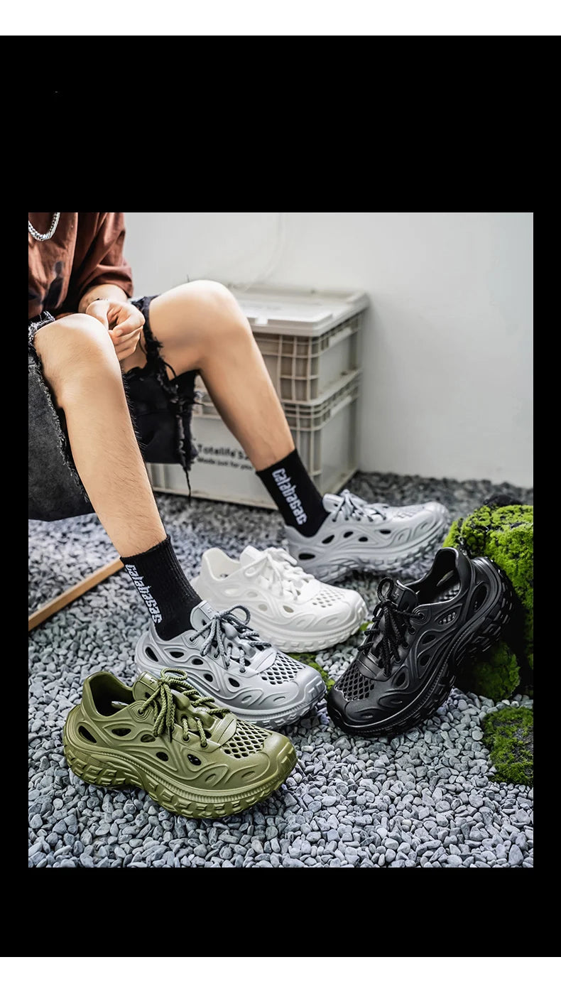 Couple Sandals For Men New Fashion 2025 Summer Outdoor Hole Shoes for Women Sandals Sandalias Hombre Sandalias De Mujer