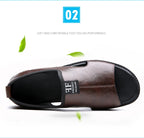 Sandals for Men Brand Casual Shoes Outdoor Fashion Men's Slippers Comfortable Beach Shoes High Quality Leather Men Flat Sandals