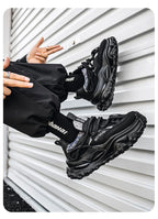 Men's Shoes 2025 Thick Sole Height Increasing New Breathable Trend Fashionable and Versatile Casual Sports Comfortable Trend