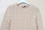 New Women's Embroidered Logo Simple Twisted Design Casual  Color round Ne Long Sve Knitted Sweater Autumn Winter