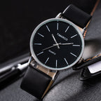 Women's Watches Simple Style Watch Fashion Metal Round Dial Analog Quartz Watch for Men Women Minimalist Watch Quartz Clock