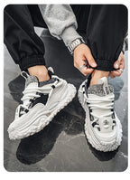 Men's Shoes 2025 Thick Sole Height Increasing New Breathable Trend Fashionable and Versatile Casual Sports Comfortable Trend