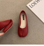 Women Flats Tabi Ninja Shoes Woman Microfiber Leather Comfy Flats Split Toe Slippers Soft Bottom Loafers 2024 New Fashion Design