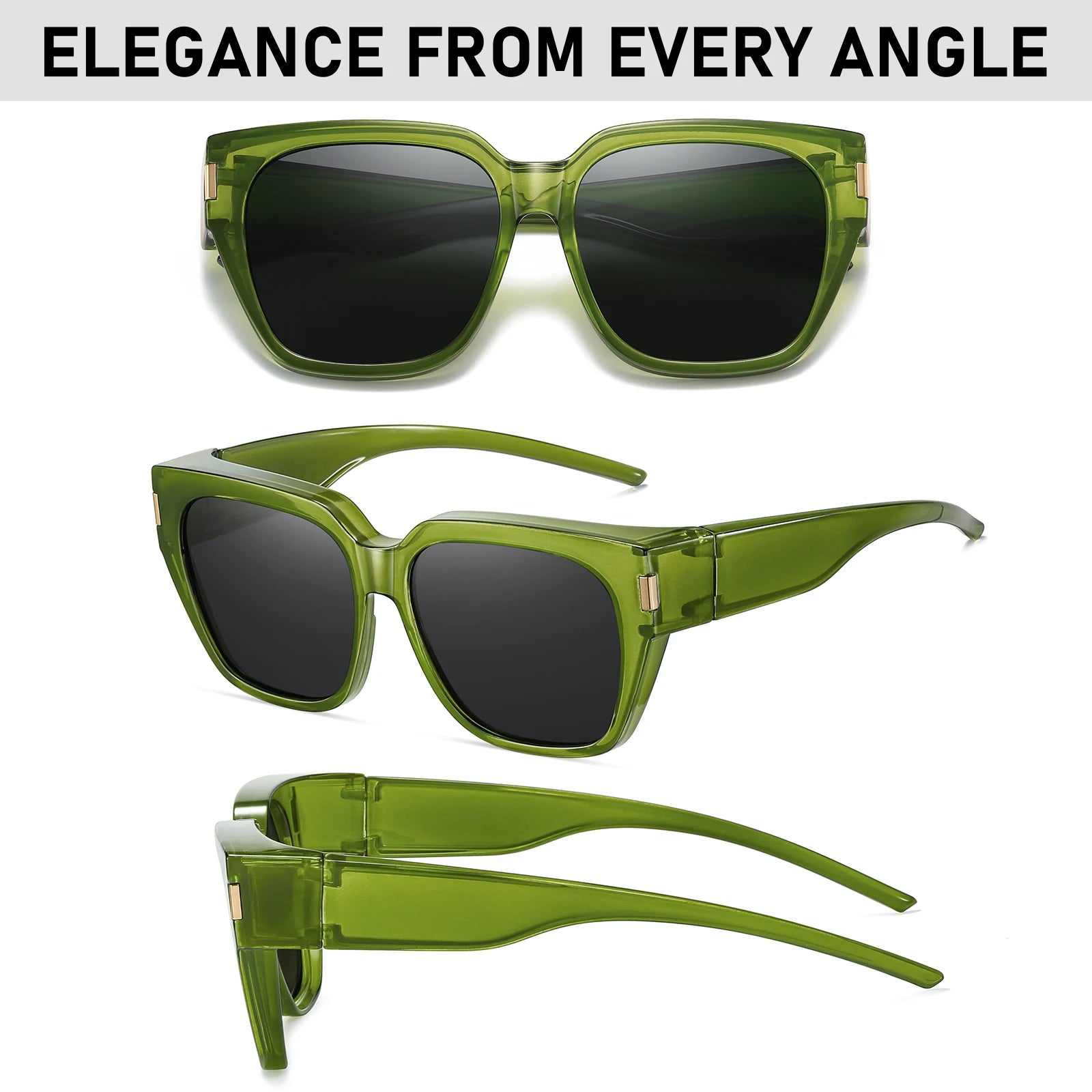 Sunglasses set, anti-glare glasses, polarized sunglasses for myopia, anti-UV sunglasses