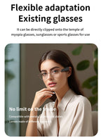 External Earphones For Your Glasses Wireless 5.3 HIFI Music Headphone Control Noise Portable Wireless Headsets Long Battery Life