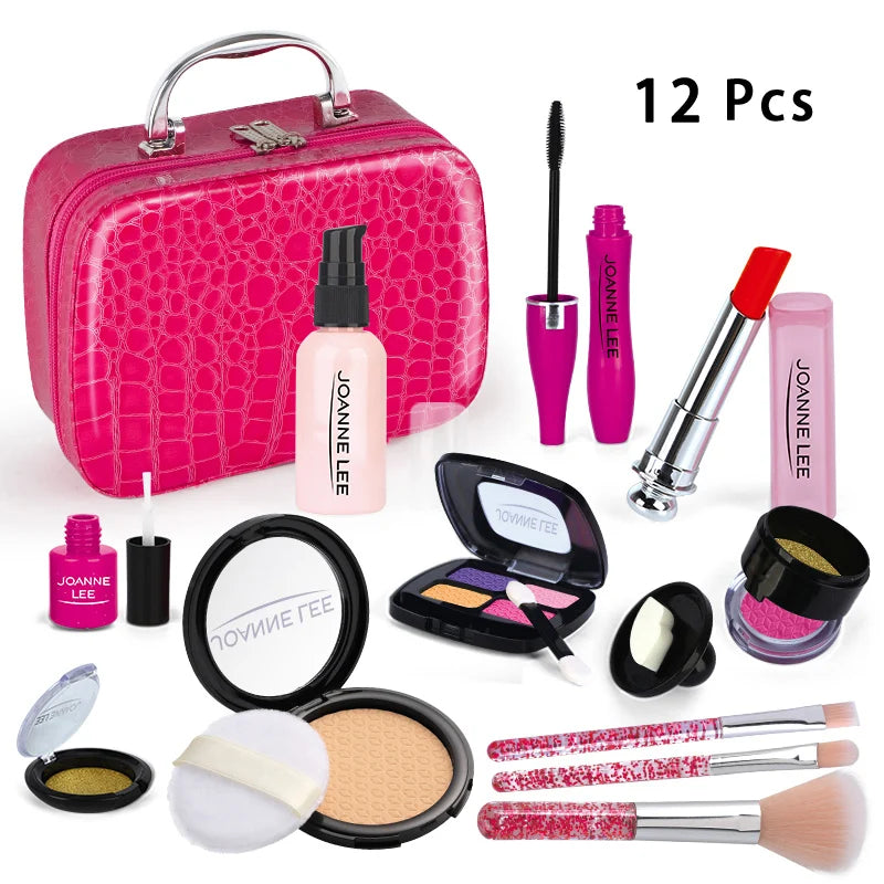 Simulation Cosmetics Set Kids Play House Toys Simulation Make up Lipstick Nail Paint Educational Toys Pretend Makeup Girls Game