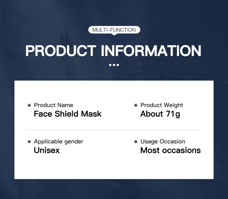 Full Face Sunglasses Mask Women Men Protective Faceshield Glasses Goggles Covered Spherical Lens Anti-Spray Cycling Sunglasses