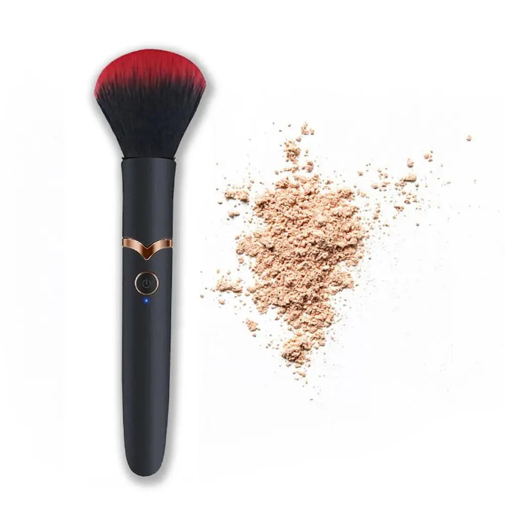 Electric Cosmetic Brush Foundation Blush Loose Powder Brush Tools Multifunctional Vibration Rechargeable Facial Makeup Brushes