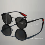 Fashionable Sunglasses，For hiking use，Fishing and Travel - Durable Zinc Alloy Frame，With polycarbonate lens，Includes anti-fog cl