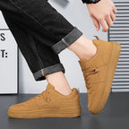 Men Walking Shoes 2025 New Comfort Breathable High-quality Leather Wear-resistant Fashion Outdoor Leisure Sneakers for Man