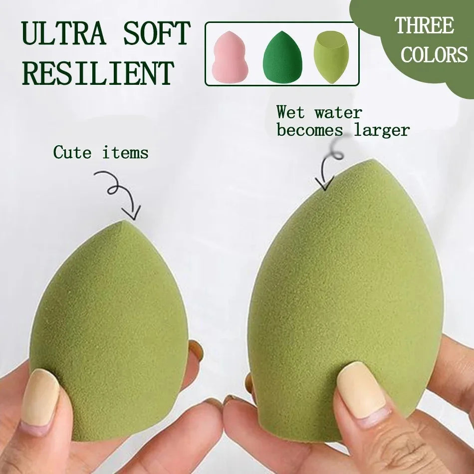 3 cosmetic sponge sets, cosmetic egg, dry and wet, cosmetic sponge for liquid foundation, honey powder and foundation make-up