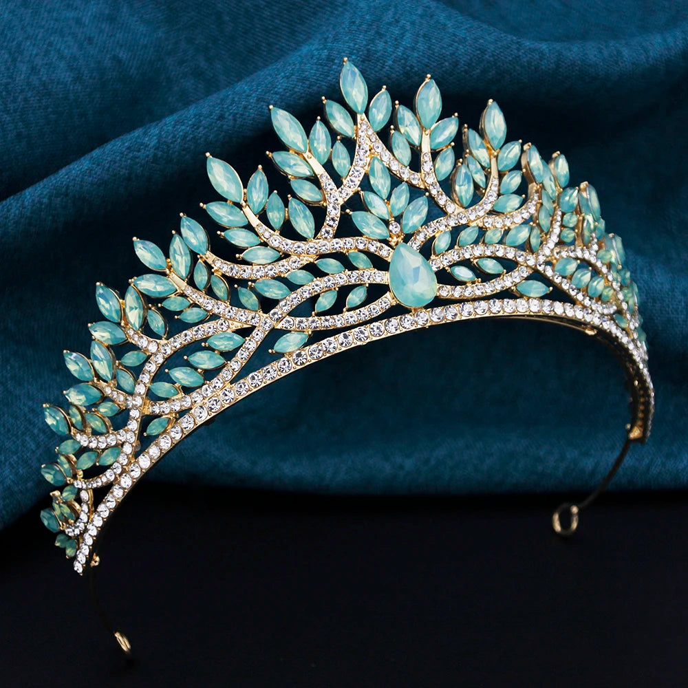 Tiaras and Crowns Bridal Jewelry Set for Women Necklace Earrings for Wedding Dress Accessory Crown And Jewelry for Brides