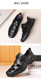 Man’s Sandals breathable comfort summer slippers beach Muller outdoor anti slip shoes youth casual fashion Hollow shoes