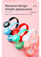 Headphones Kids Wireless Bluetooth Earphones Stereo Foldable Helmets Music Gaming Headsets Over-ear Headphones for Android ios