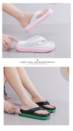 Woman flip flops Popular Design Shoes 2024 trend Casual Platform Sandals non-slip Outdoor slippers Unique features Flat sandals