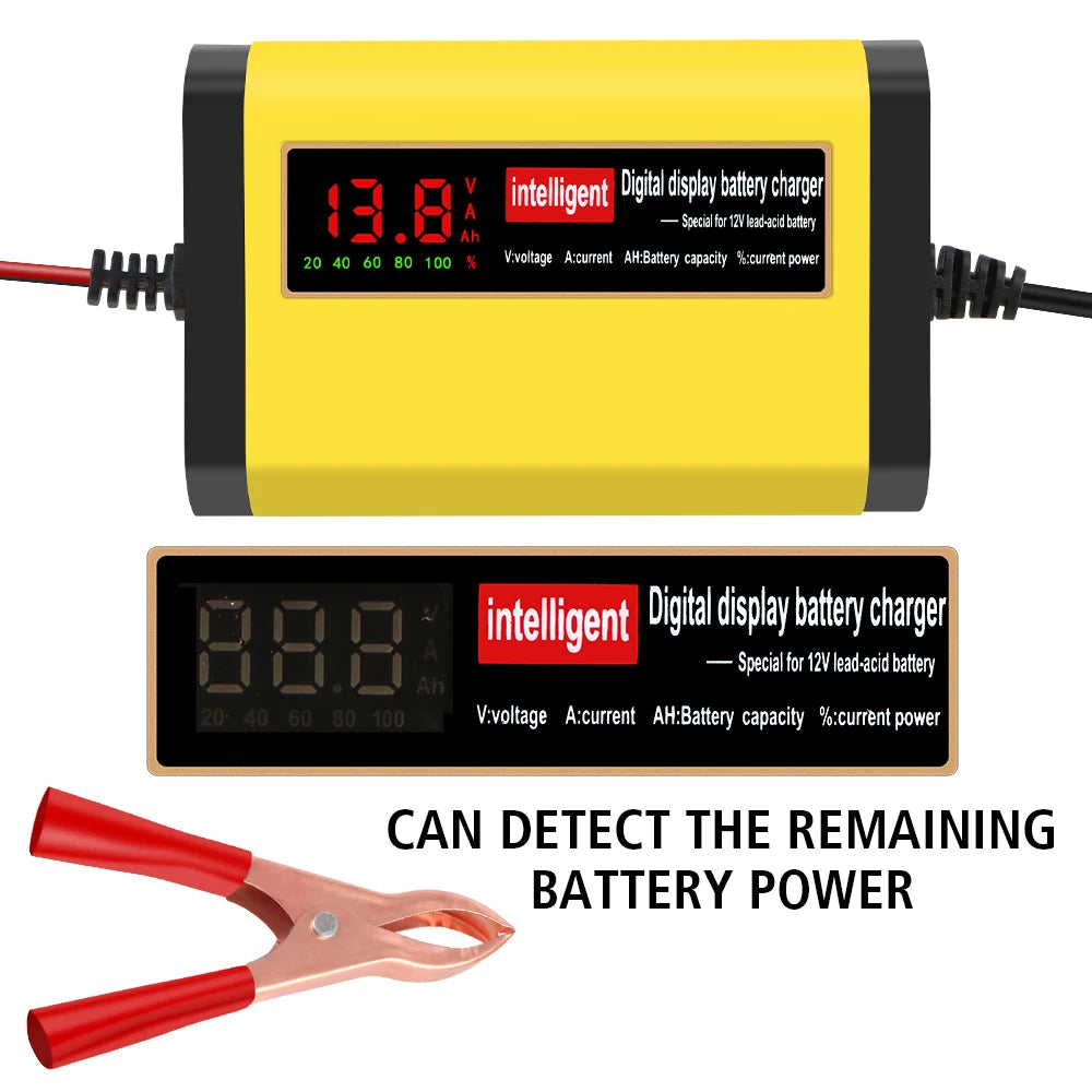 3 Stages Lead Acid AGM GEL Battery-chargers Car Battery Charger Car Accessories