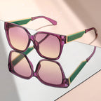 The large-framed high-end metal-leg classic and simple sunglasses are suitable for daily wear and street style decoration