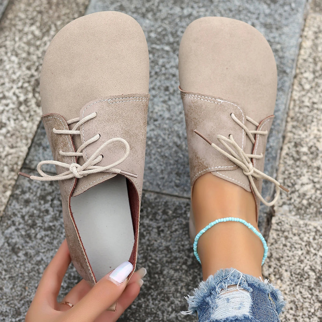 Woman Flats Shoes Loafers Fashion Casual Sports Sneakers Trend Brand Women's Fashion Dress Shoes New Lace Up Femme Zapatos
