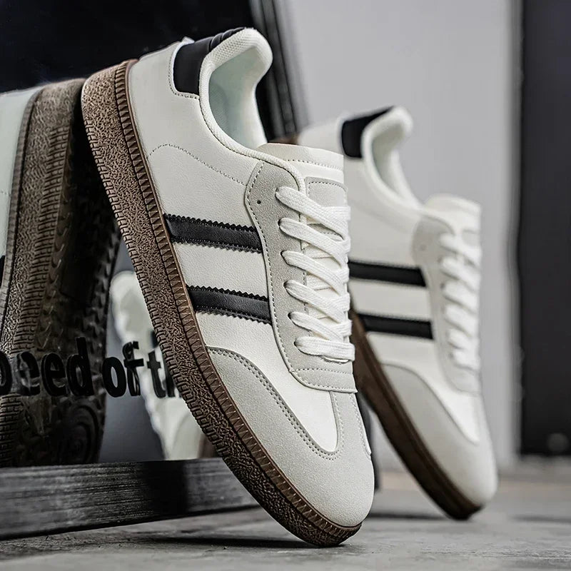 Men's Shoes 2025 Trend Casual Sneakers Comfortable Lace-up Flats Tennis Shoes Breathable Comfortable Walking Joggingshoes