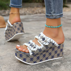 Women Slippers 2025 New Hot Summer Fashion Women Shoes Banquet Party Beach Sandals Sexy Platform Woman Slippers Slides Women