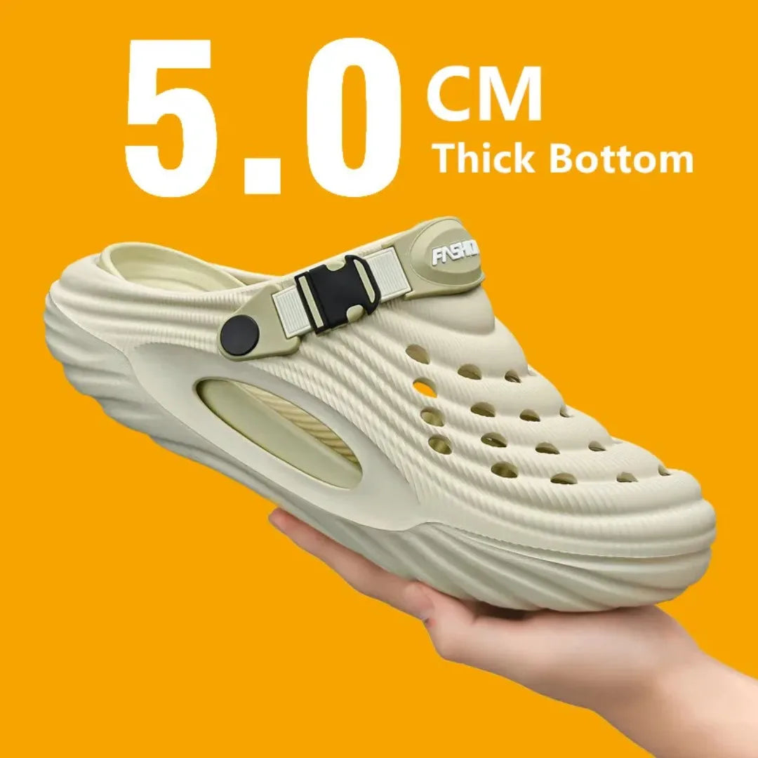 New Men Massage Slippers Slides Indoor Outdoor Sandals Beach Casual Shoes Comfortable Sole Men's Slippers