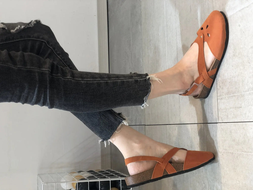 2023Women Sandals Summer Ladies Girls Comfortable Ankle Hollow Round Toe Sandals Woman Soft Beach Sole Female Shoes Plus Size