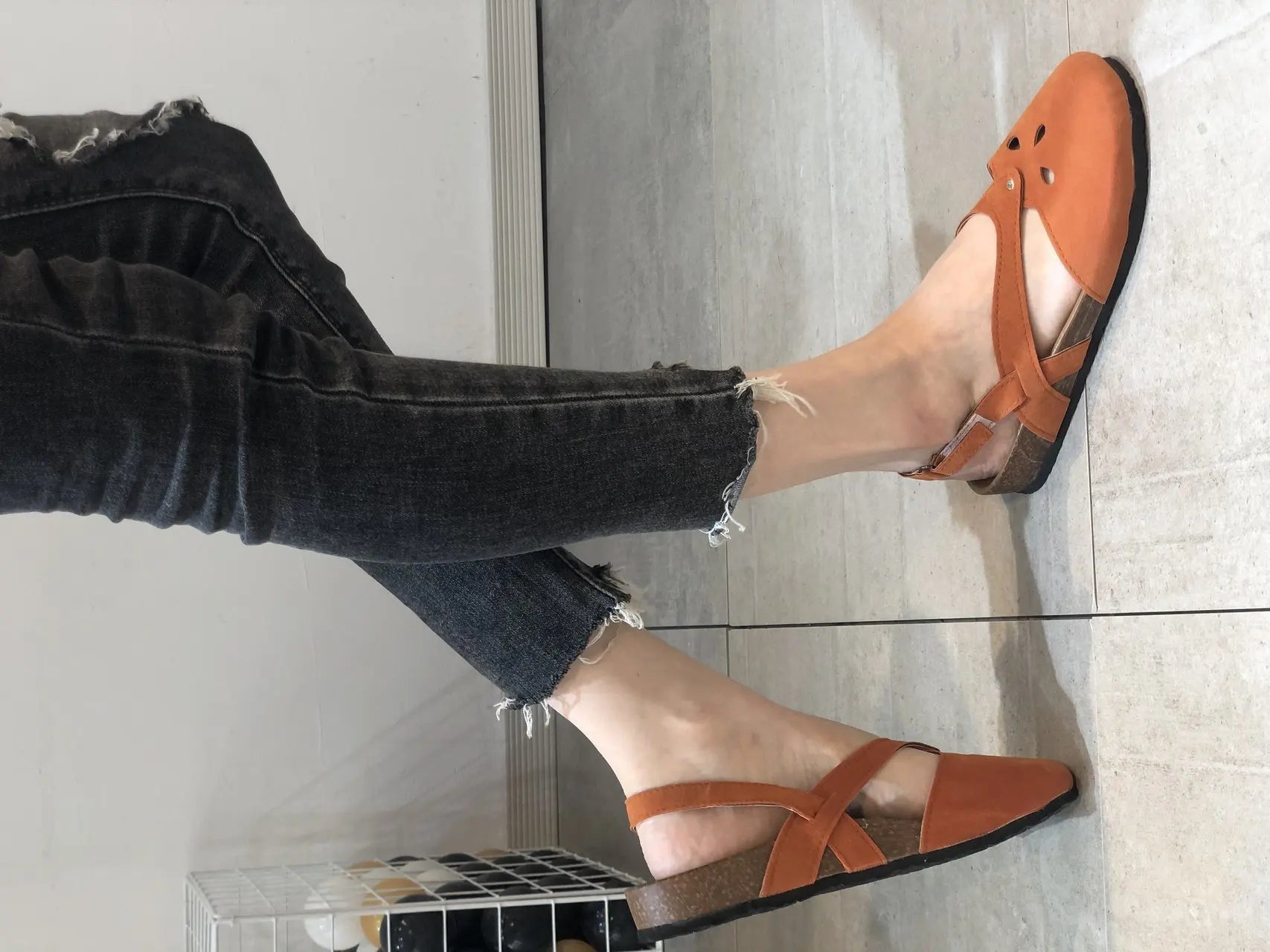 2023Women Sandals Summer Ladies Girls Comfortable Ankle Hollow Round Toe Sandals Woman Soft Beach Sole Female Shoes Plus Size