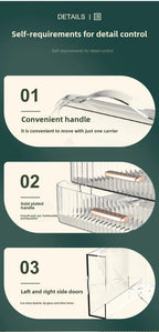 Cosmetics storage box Desktop dust drawer type large-capacity finishing box Multifunctional skin care product storage box