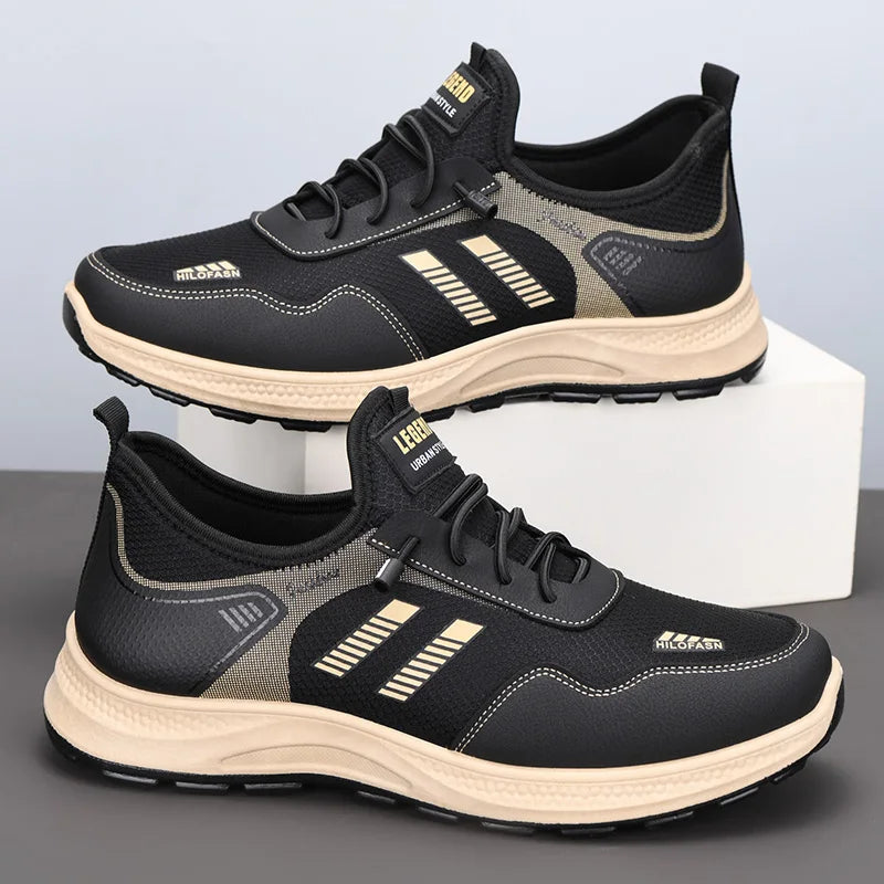 Flat Shoes for Men, Non-Slip Soft Soles, Comfortable Dad Shoes for Middle-Aged and Elderly People, Walking Shoes for Men, Spring and Autum New Casual Shoes