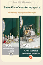 Cosmetics storage box Desktop dust drawer type large-capacity finishing box Multifunctional skin care product storage box