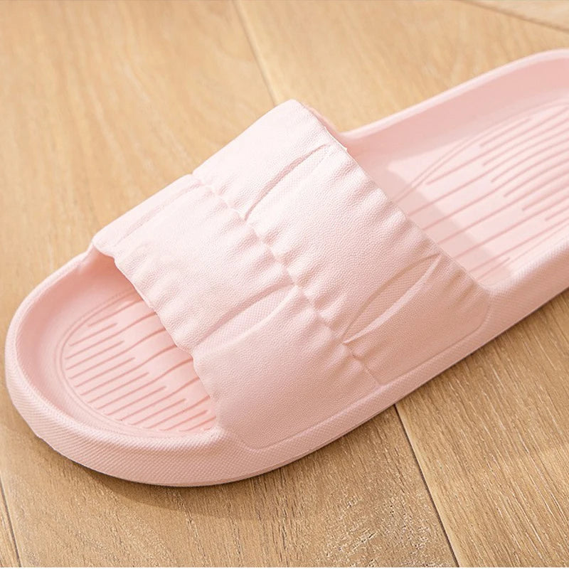 Women's Summer Slippers - Non-Slip Bathroom Sandals for Indoor/Outdoor, Soft Sole Cute House Slides for Couples & Men