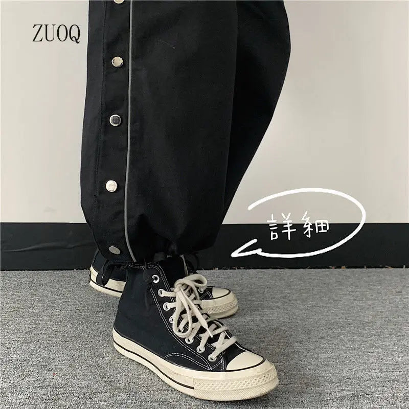 Pants Women Student Trend Ins Japanese Retro-breasted Casual Pants Sports Trousers Female Joggers Sweatpants Dropshipping