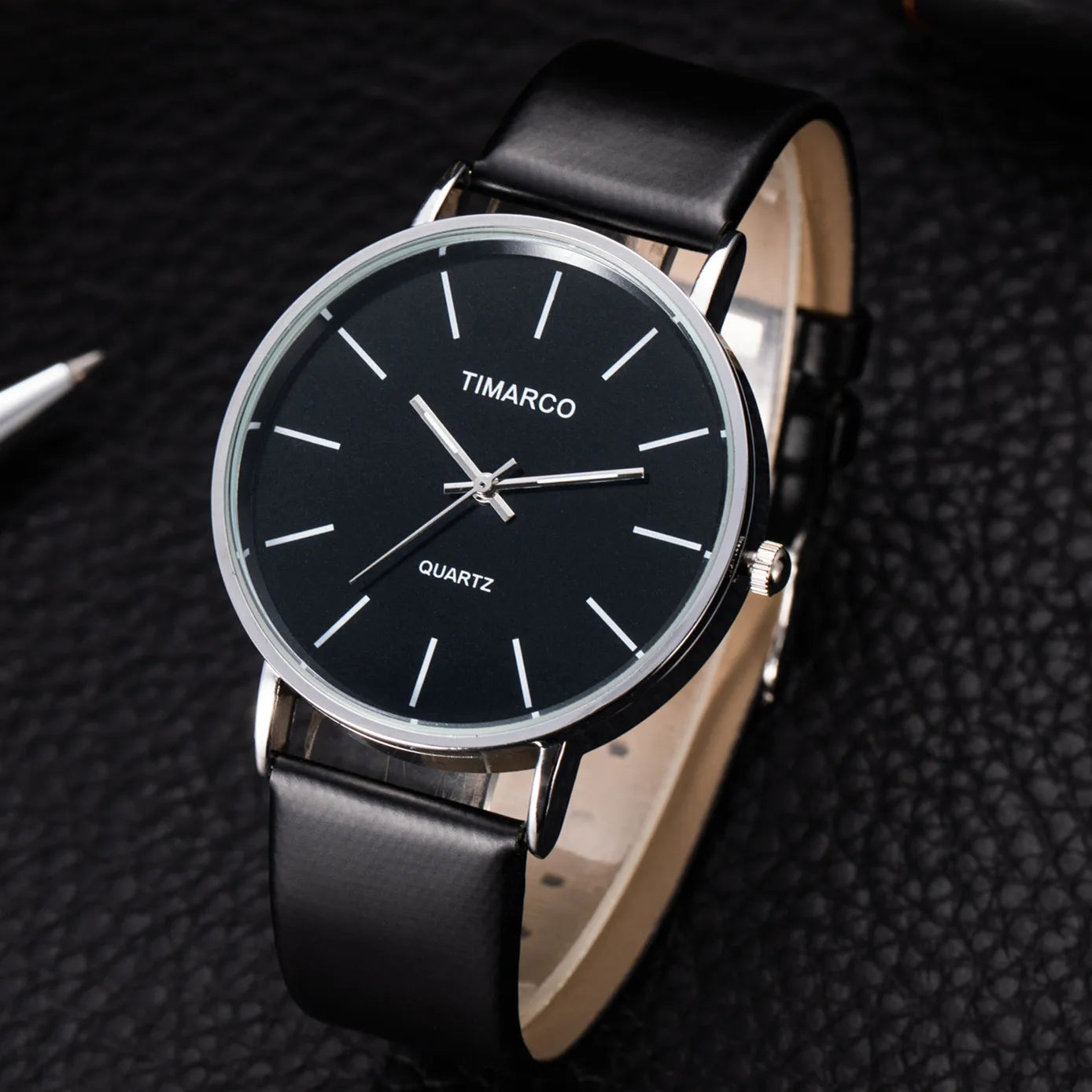 Women's Watches Simple Style Watch Fashion Metal Round Dial Analog Quartz Watch for Men Women Minimalist Watch Quartz Clock