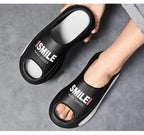 New Men Slippers Slides with a Sense High Aesthetic Value External Wear Anti Slip Thick Bottom, Beach Cool Slippers for Men