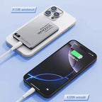 Magnetic Wireless Power Bank Qi2 Alloy Backup Battery PD20W Fast Charging For MagSafe External Battery Portable Charger