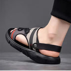 High-end Men's Sandals New Summer Sandals Men's Wear-Resistant Non-slip Soft Sole Outdoor Dual-purpose Sandals