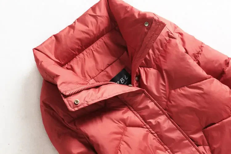 Winter Warm Coat Women's Fashion New Solid Color Hood Filled Down Cotton Coat Women's Clothing Winter Jacket Women 2023